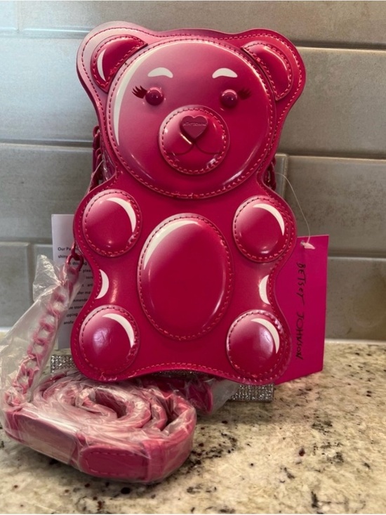 Betsey Johnson Handbags - Betsey Johnson Pink Gummy Bear Crossbody Bag